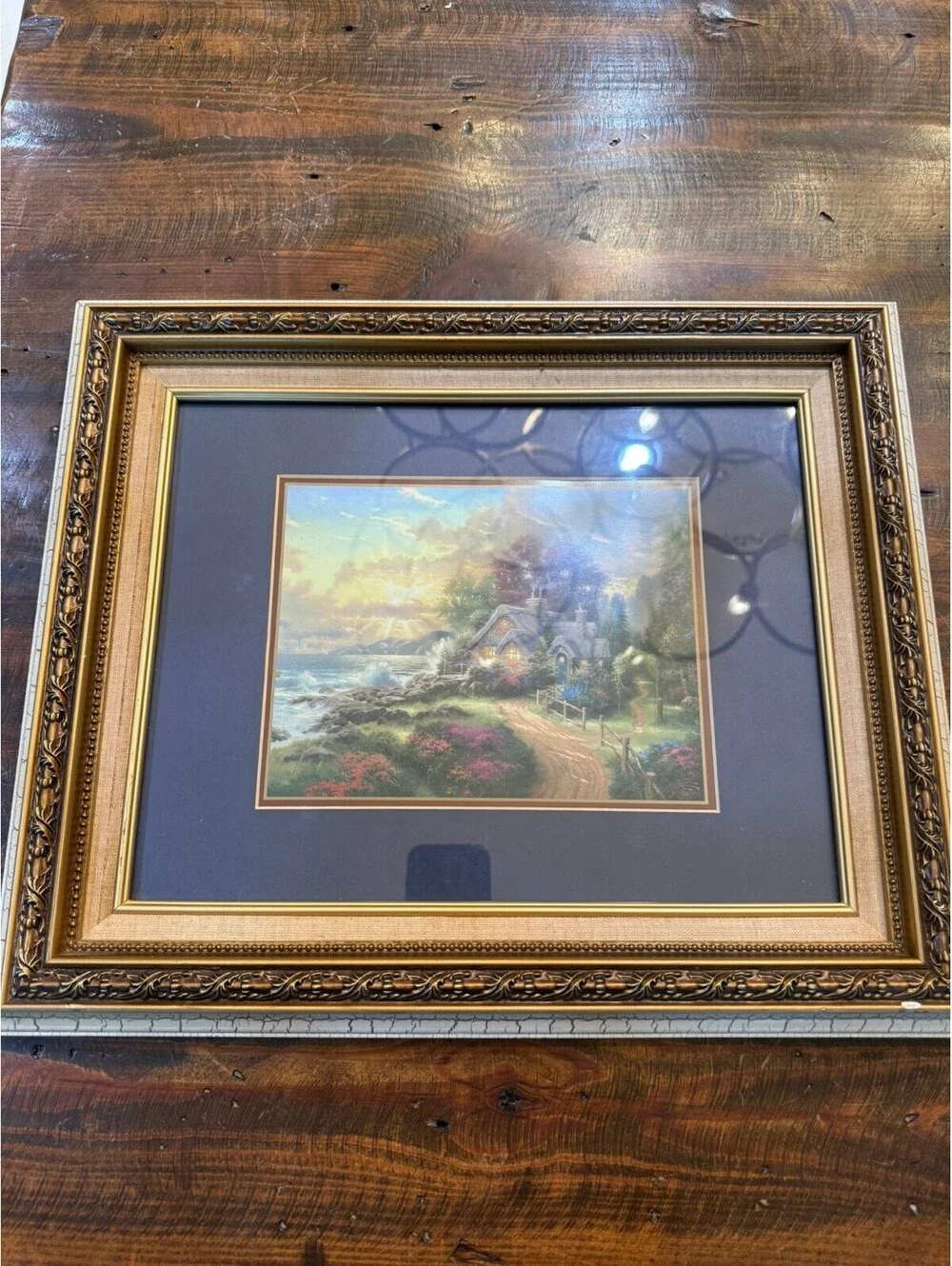 Thomas Kinkade 'A New Day Dawning' Framed Paper Print Accent Art